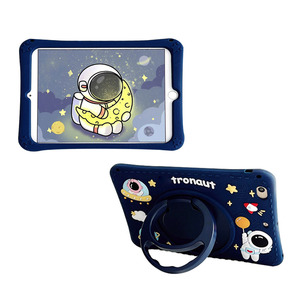 오젬 아이패드 에어1 에어2 프로 9.7 어린이안전 우주인 캐릭터 실리콘 케이스 OZ-1105